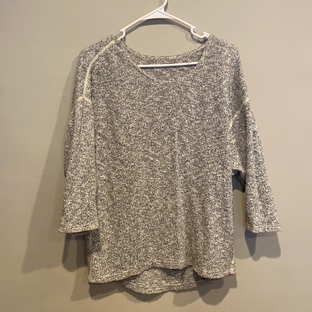 American apparel cropped grey sweater